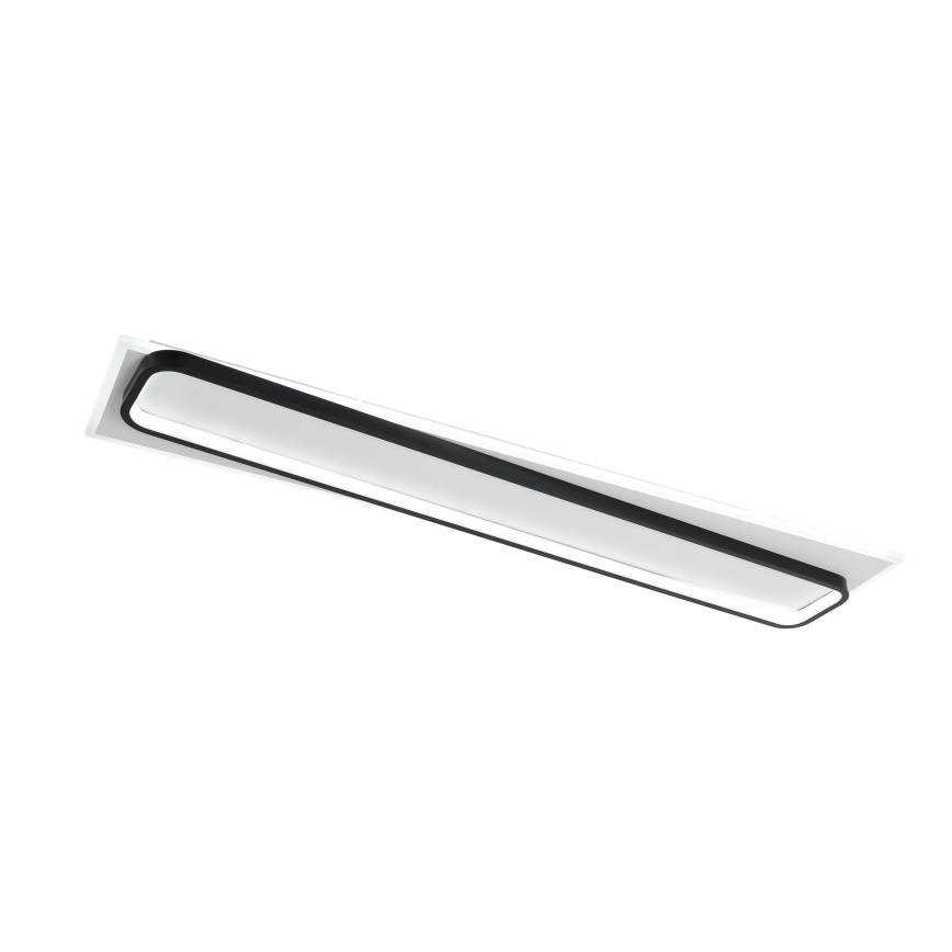 Brilagi - Plafoniera a LED dimmerabile OUTLINE LED/90W/230V 3000-6000K 18x100 cm bianco/nero + telecomando