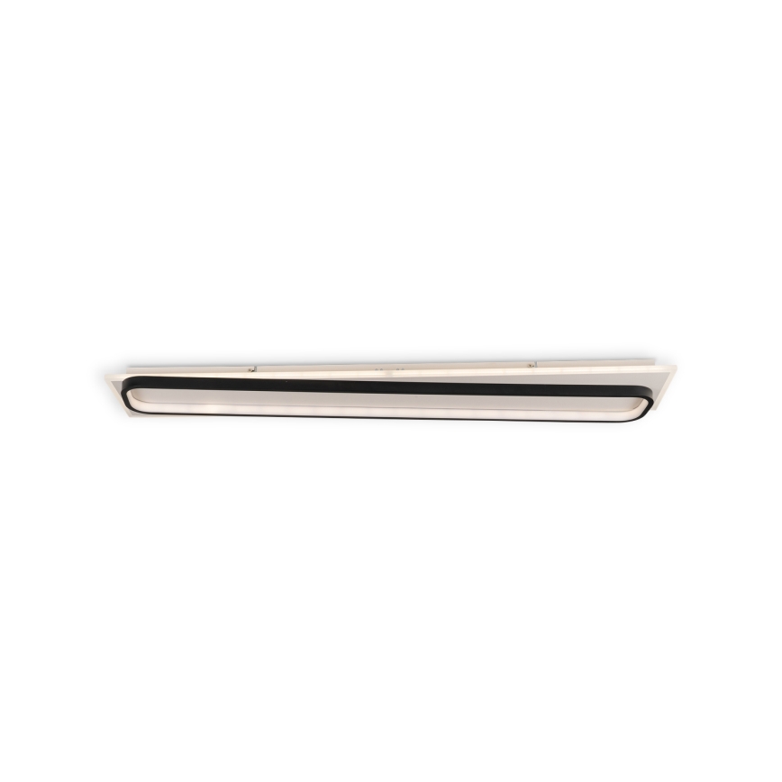 Brilagi - Plafoniera a LED dimmerabile OUTLINE LED/90W/230V 3000-6000K 18x100 cm bianco/nero + telecomando