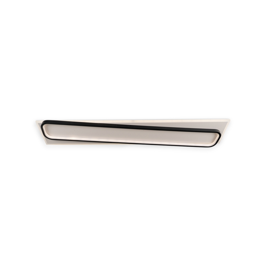 Brilagi - Plafoniera a LED dimmerabile OUTLINE LED/90W/230V 3000-6000K 18x100 cm bianco/nero + telecomando