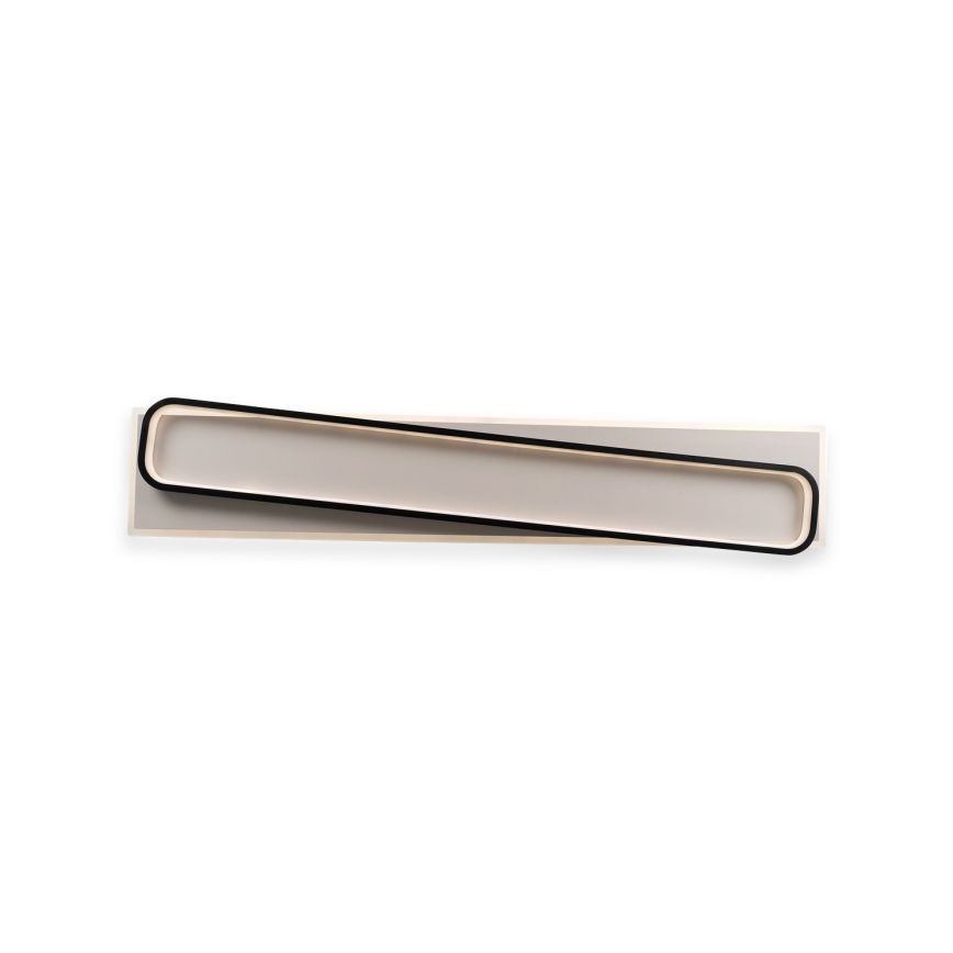 Brilagi - Plafoniera a LED dimmerabile OUTLINE LED/90W/230V 3000-6000K 18x100 cm bianco/nero + telecomando