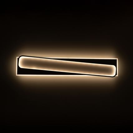 Brilagi - Plafoniera a LED dimmerabile OUTLINE LED/90W/230V 3000-6000K 18x100 cm bianco/nero + telecomando