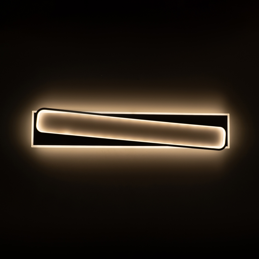 Brilagi - Plafoniera a LED dimmerabile OUTLINE LED/90W/230V 3000-6000K 18x100 cm bianco/nero + telecomando