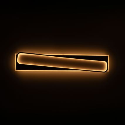 Brilagi - Plafoniera a LED dimmerabile OUTLINE LED/90W/230V 3000-6000K 18x100 cm bianco/nero + telecomando