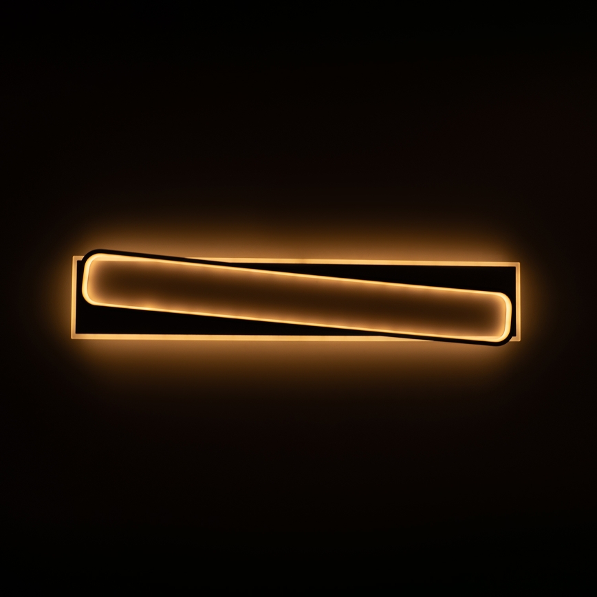 Brilagi - Plafoniera a LED dimmerabile OUTLINE LED/90W/230V 3000-6000K 18x100 cm bianco/nero + telecomando