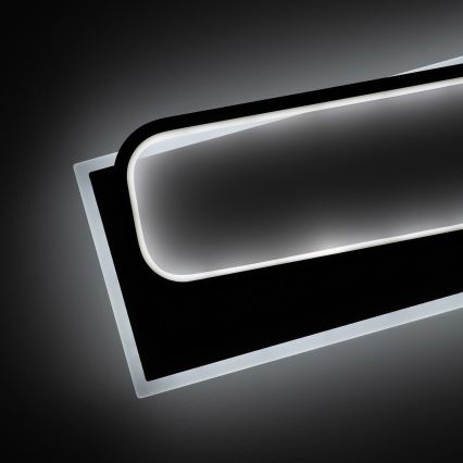 Brilagi - Plafoniera a LED dimmerabile OUTLINE LED/90W/230V 3000-6000K 18x100 cm bianco/nero + telecomando