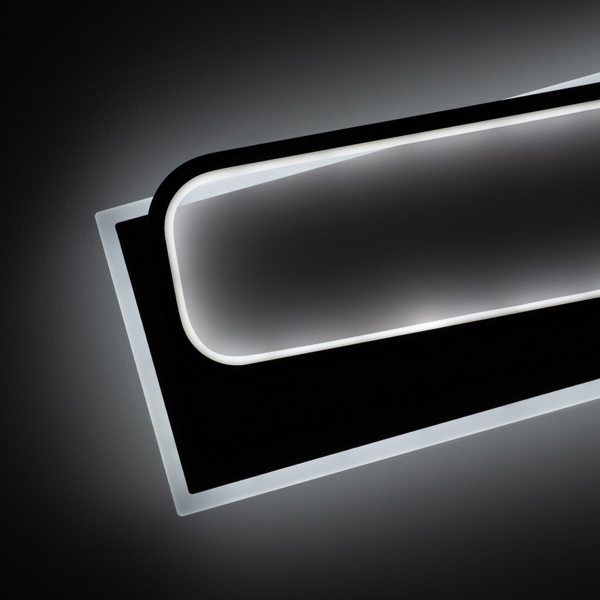 Brilagi - Plafoniera a LED dimmerabile OUTLINE LED/90W/230V 3000-6000K 18x100 cm bianco/nero + telecomando