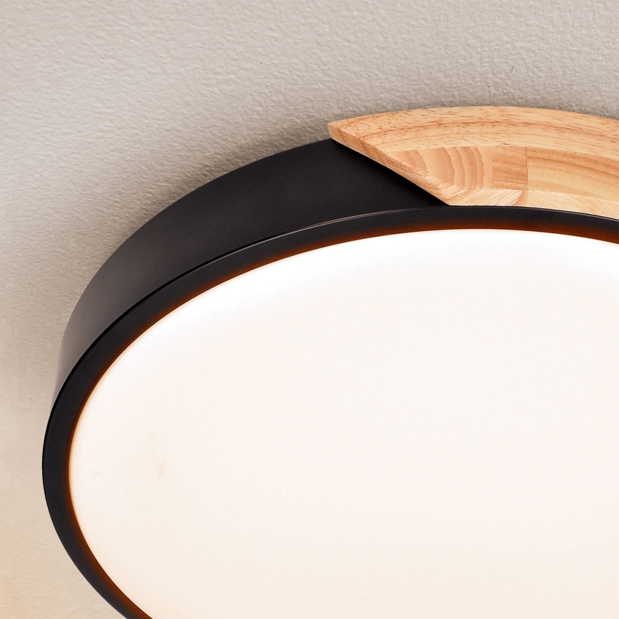 Brilagi - Plafoniera LED dimmerabile PILANA LED/48W/230V 3000-6500K quercia diametro 40 cm + telecomando