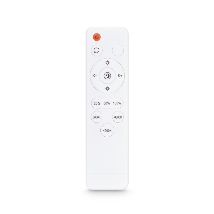 Brilagi - Plafoniera dimmerabile a LED PILANA LED/48W/230V 3000-6500K rovere/bianco 42x42 cm + telecomando