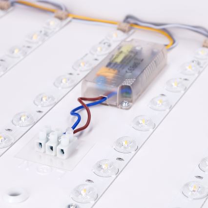 Brilagi - Plafoniera LED dimmerabile PILANA LED/48W/230V 3000-6500K rovere/nero 56x56 cm + telecomando