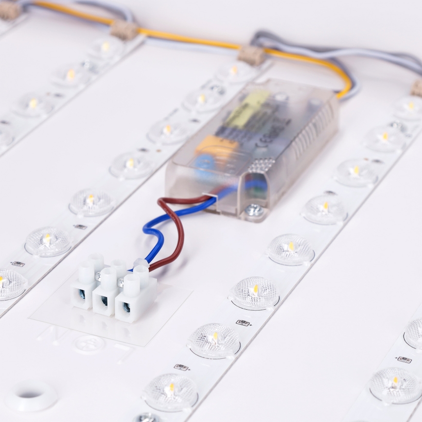 Brilagi - Plafoniera LED dimmerabile PILANA LED/48W/230V 3000-6500K rovere/nero 56x56 cm + telecomando