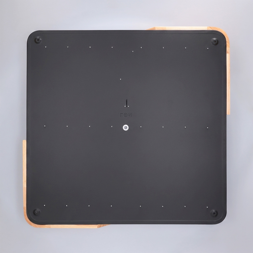 Brilagi - Plafoniera LED dimmerabile PILANA LED/48W/230V 3000-6500K rovere/nero 56x56 cm + telecomando
