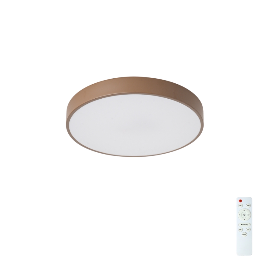 Brilagi - Plafoniera LED dimmerabile POOL LED/36W/230V 3000-6000K Ø 30 cm marrone + telecomando
