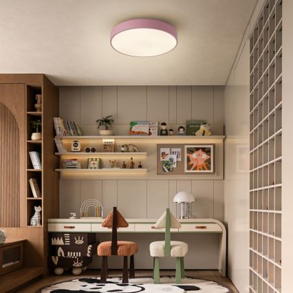 Brilagi - Plafoniera LED dimmerabile POOL LED/36W/230V 3000-6000K Ø 30 cm rosa + telecomando