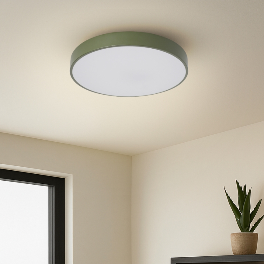 Brilagi - plafoniera LED dimmerabile POOL LED/36W/230V 3000-6000K Ø 30 cm verde + telecomando