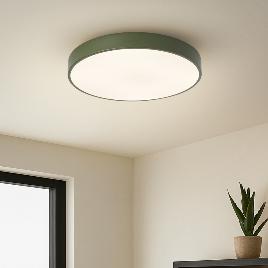 Brilagi - Plafoniera da soffitto dimmerabile POOL LED/48W/230V 3000-6000K Ø 40 cm verde + telecomando