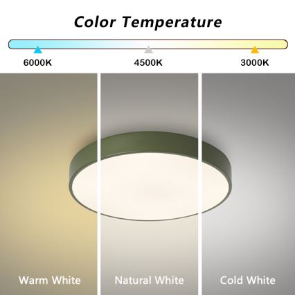 Brilagi - Plafoniera da soffitto dimmerabile POOL LED/48W/230V 3000-6000K Ø 40 cm verde + telecomando