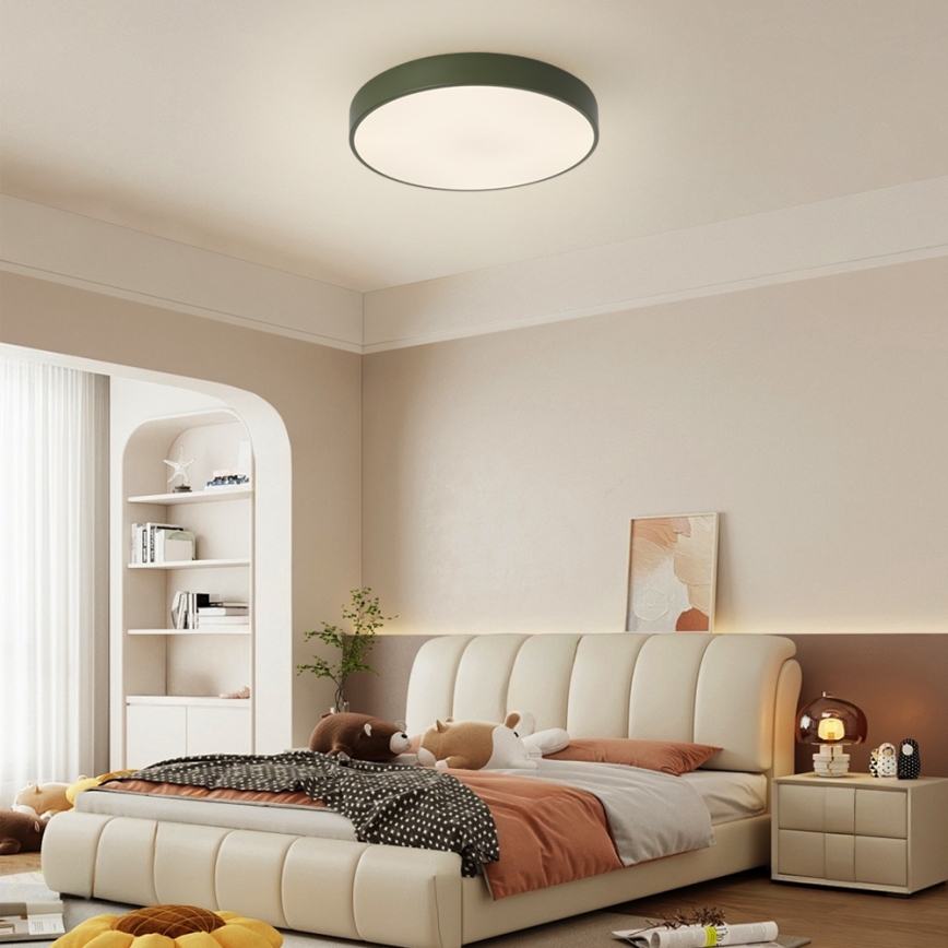 Brilagi - Plafoniera da soffitto dimmerabile POOL LED/48W/230V 3000-6000K Ø 40 cm verde + telecomando