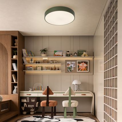 Brilagi - Plafoniera da soffitto dimmerabile POOL LED/48W/230V 3000-6000K Ø 40 cm verde + telecomando