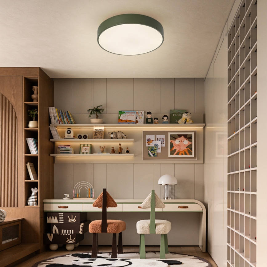 Brilagi - Plafoniera da soffitto dimmerabile POOL LED/48W/230V 3000-6000K Ø 40 cm verde + telecomando