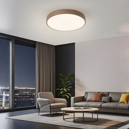 Brilagi - Plafoniera LED dimmerabile POOL LED/60W/230V 3000-6000K Ø 50 cm marrone + telecomando