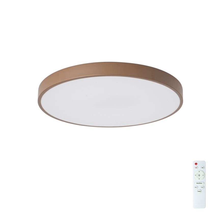 Brilagi - Plafoniera LED dimmerabile POOL LED/60W/230V 3000-6000K Ø 50 cm marrone + telecomando
