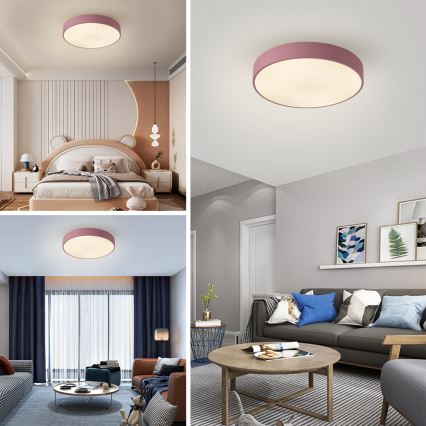 Brilagi - Plafoniera LED dimmerabile POOL LED/60W/230V 3000-6000K Ø 50 cm rosa + telecomando