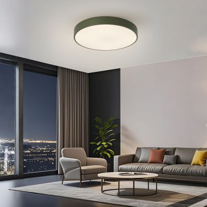 Brilagi - Plafoniera dimmerabile a LED POOL LED/60W/230V 3000-6000K Ø 50 cm verde + telecomando