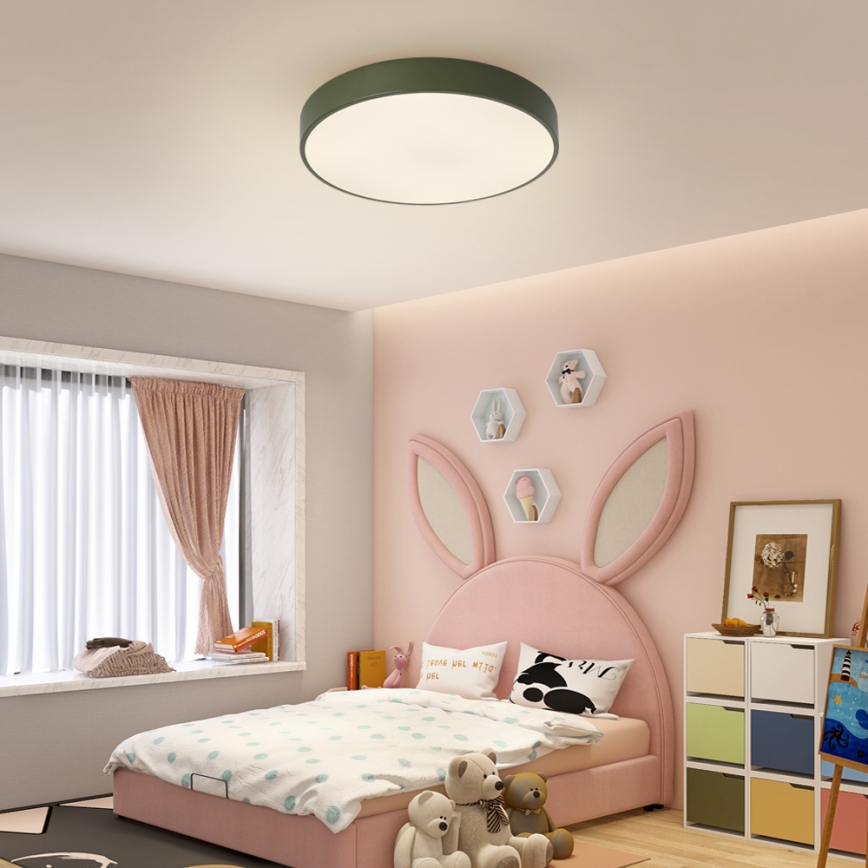 Brilagi - Plafoniera dimmerabile a LED POOL LED/60W/230V 3000-6000K Ø 50 cm verde + telecomando