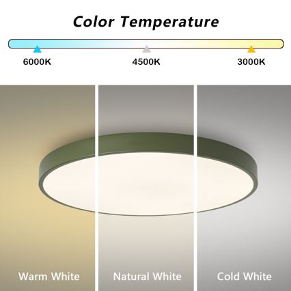 Brilagi - Lampada da soffitto LED dimmerabile POOL LED/60W/230V 3000-6000K Ø 60 cm verde + telecomando