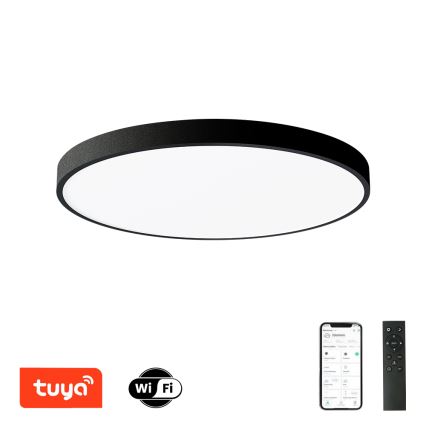 Brilagi - Plafoniera LED dimmerabile POOL SMART LED/100W/230V 3000-6000K Ø 80 cm Wi-Fi Tuya nera + telecomando