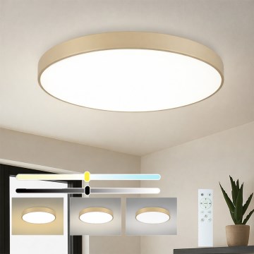 Brilagi - Plafoniera LED dimmerabile POOL SMART LED/100W/230V 3000-6000K 80 cm beige Wi-Fi Tuya + telecomando