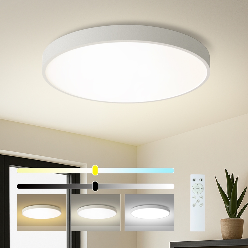 Brilagi - Plafoniera LED dimmerabile POOL SMART LED/100W/230V 3000-6000K Ø 80 cm Wi-Fi Tuya bianco + telecomando