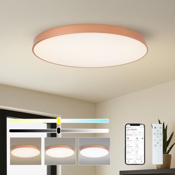 BRILAGI - Plafoniera LED dimmerabile POOL SMART LED/128W/230V 100 cm 3000-6000K Wi-Fi Tuya bronzo + telecomando
