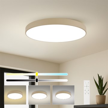 Brilagi - Plafoniera LED dimmerabile POOL SMART LED/128W/230V 3000-6000K 100 cm beige Wi-Fi Tuya + telecomando