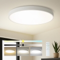 Brilagi - Plafoniera LED dimmerabile POOL SMART LED/128W/230V 3000-6000K Ø 100 cm Wi-Fi Tuya bianca + telecomando