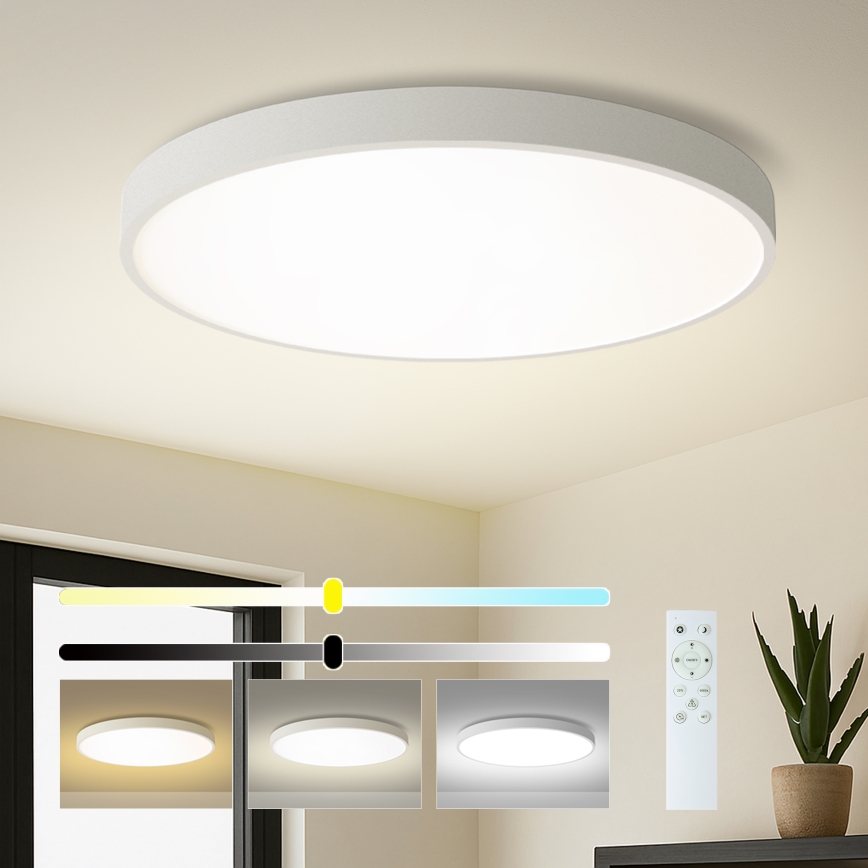 Brilagi - Plafoniera LED dimmerabile POOL SMART LED/128W/230V 3000-6000K Ø 100 cm Wi-Fi Tuya bianco + telecomando