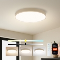 Brilagi - Plafoniera LED dimmerabile POOL SMART LED/60W/230V 3000-6000K diam. 50 cm Wi-Fi Tuya beige + telecomando