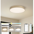 Brilagi - Plafoniera LED dimmerabile POOL SMART LED/60W/230V 3000-6000K Ø 50 cm Wi-Fi Tuya dorata + telecomando