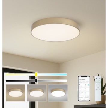 Brilagi - Plafoniera LED dimmerabile POOL SMART LED/60W/230V 3000-6000K Ø 50 cm Wi-Fi Tuya dorata + telecomando
