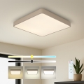 Brilagi - Plafoniera LED dimmerabile POOL SQUARE 36W/230V 3000-6000K 40x40 cm beige + telecomando