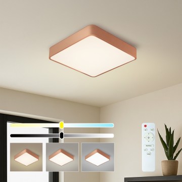 BRILAGI - Plafoniera LED dimmerabile POOL SQUARE LED/48W/230V 3000-6000K 50x50 cm bronzo + telecomando