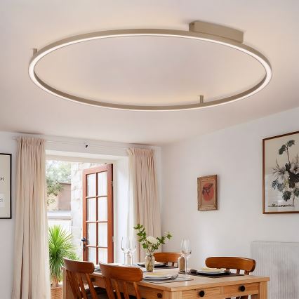 Brilagi - Plafoniera dimmerabile a LED PORTOFINO LED/85W/230V 3000-6000K Ø 120 cm beige + telecomando