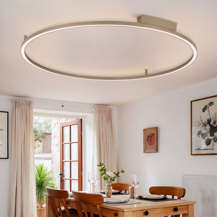 Brilagi - Plafoniera dimmerabile a LED PORTOFINO LED/85W/230V 3000-6000K Ø 120 cm beige + telecomando