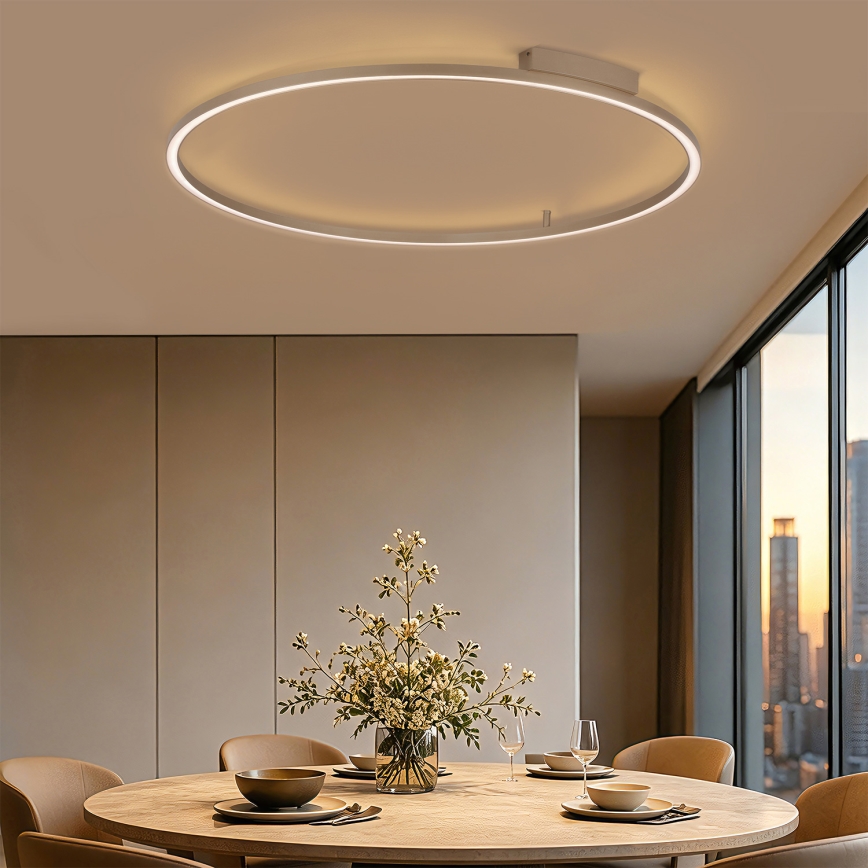 Brilagi - Plafoniera dimmerabile a LED PORTOFINO LED/85W/230V 3000-6000K Ø 120 cm beige + telecomando