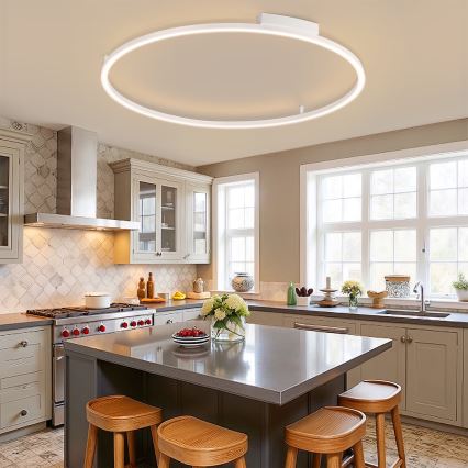 Brilagi - Plafoniera dimmerabile a LED PORTOFINO LED/85W/230V 3000-6000K Ø 120 cm bianco + telecomando