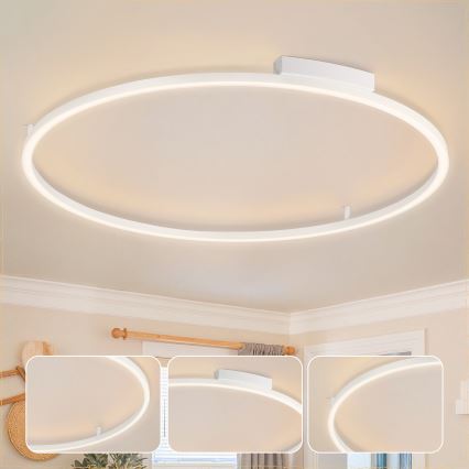 Brilagi - Plafoniera dimmerabile a LED PORTOFINO LED/85W/230V 3000-6000K Ø 120 cm bianco + telecomando