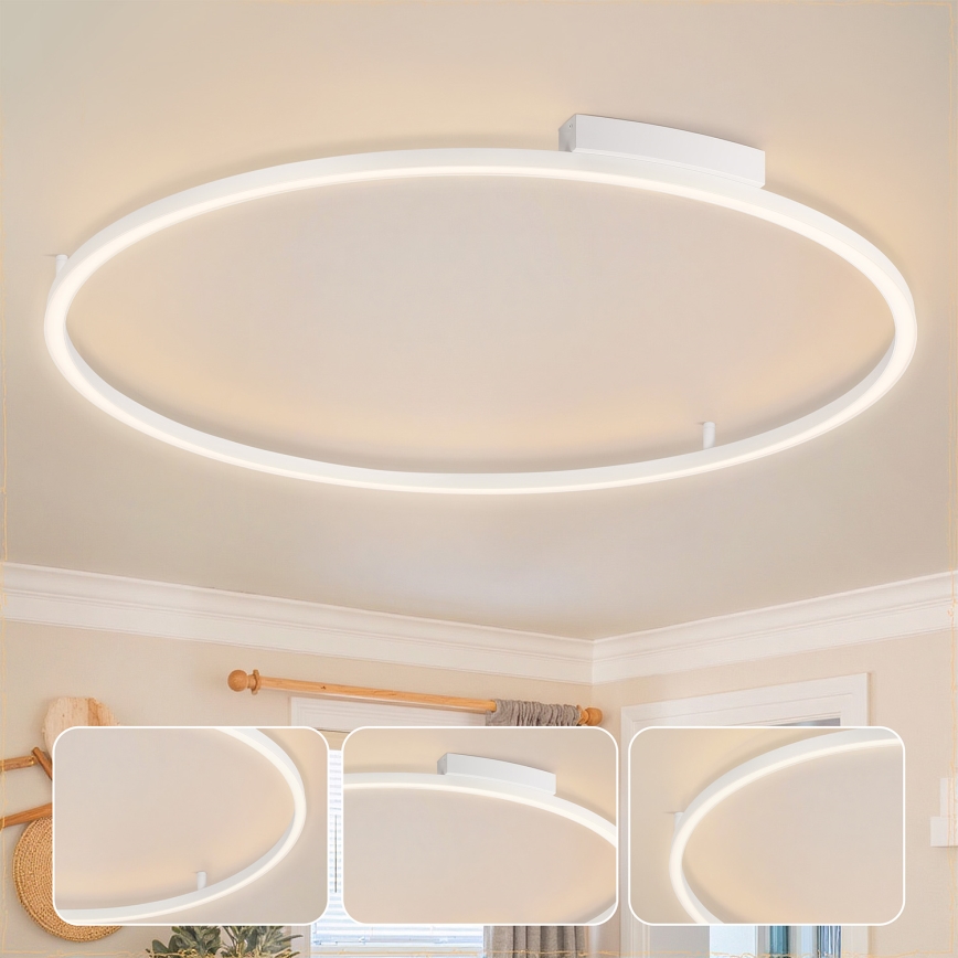 Brilagi - Plafoniera dimmerabile a LED PORTOFINO LED/85W/230V 3000-6000K Ø 120 cm bianco + telecomando