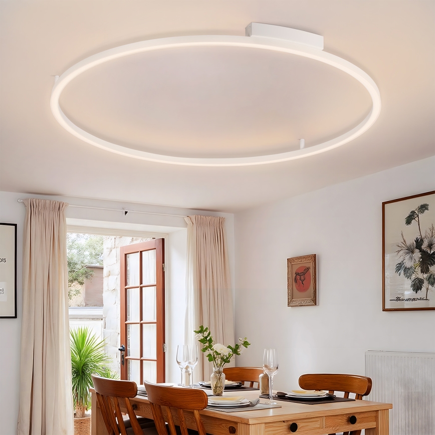 Brilagi - Plafoniera dimmerabile a LED PORTOFINO LED/85W/230V 3000-6000K Ø 120 cm bianco + telecomando