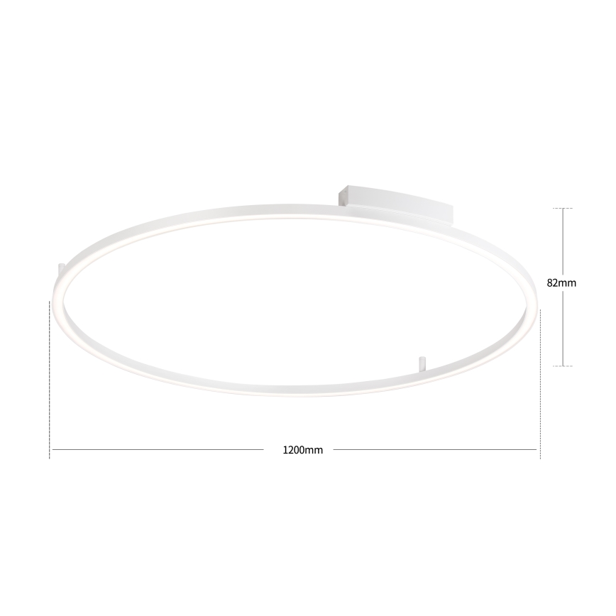 Brilagi - Plafoniera dimmerabile a LED PORTOFINO LED/85W/230V 3000-6000K Ø 120 cm bianco + telecomando