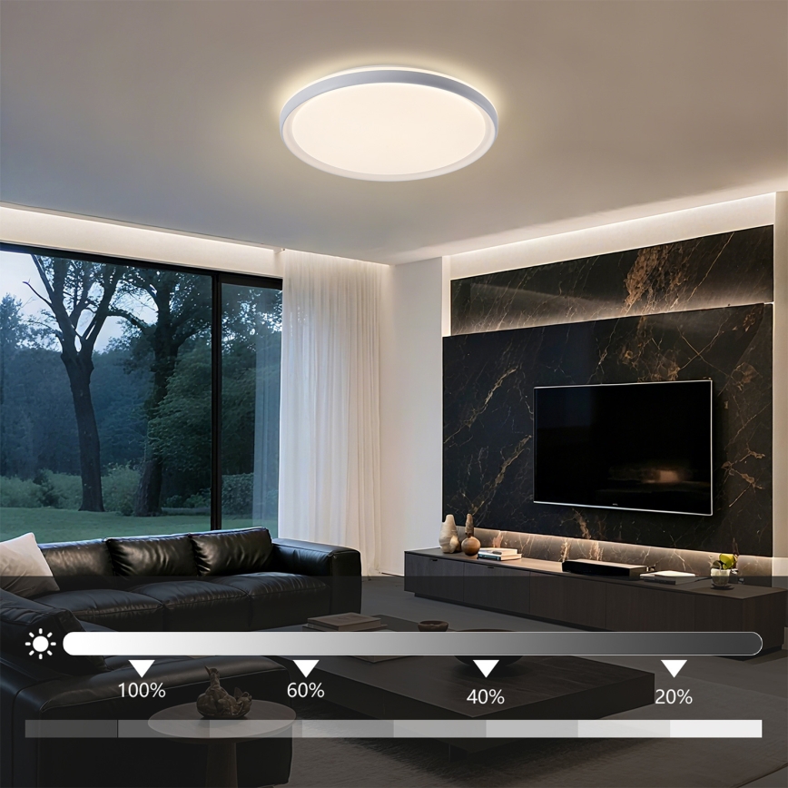 Brilagi - Plafoniera LED dimmerabile RIVO LED/72W/230V 3000-6000K bianco Ø 50 cm + telecomando